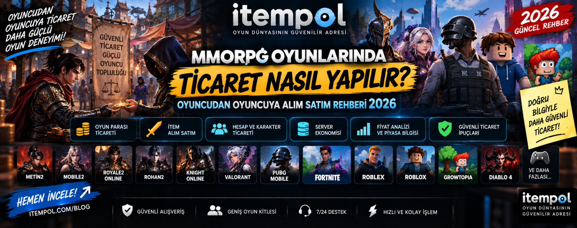 MMORPG Oyunlarında Ticaret Nasıl Yapılır? Alım Satım Rehberi 2026