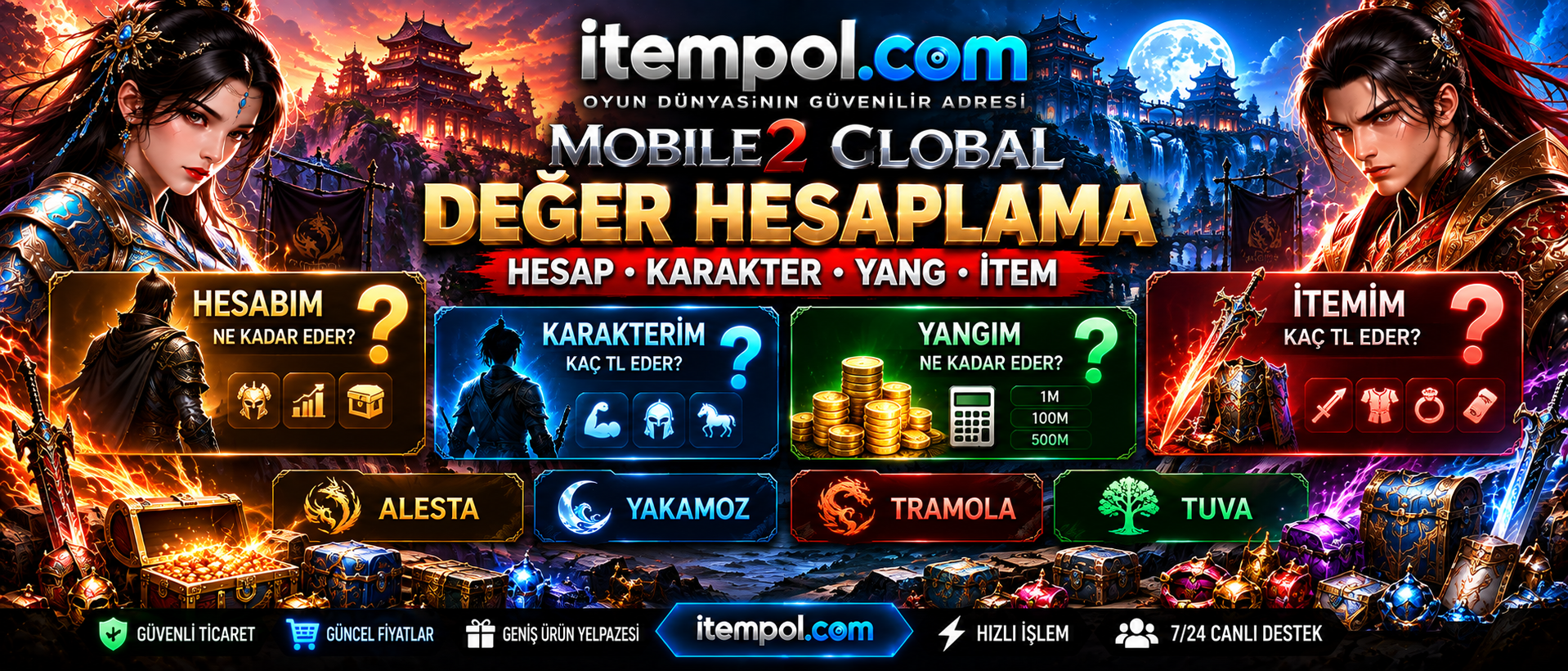 Mobile2 Hesabım Ne Kadar Eder, Mobile2 Karakter Değeri, Mobile2 Yang Fiyatları, Mobile2 İtem Fiyatları, Mobile2 Değer Hesaplama
