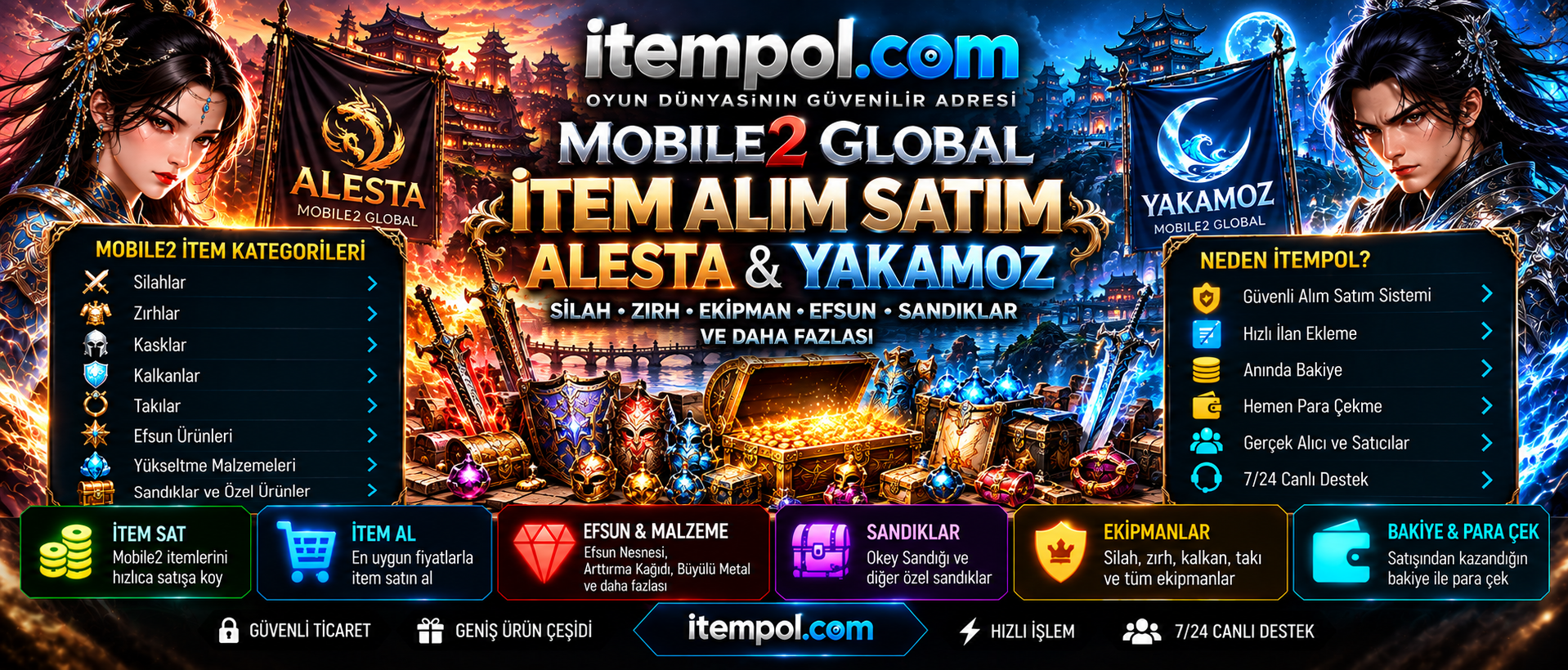 Mobile2 İtem Sat, Mobile2 İtem Fiyatları, Alesta İtem, Yakamoz İtem, Mobile2 İtem Alım Satım