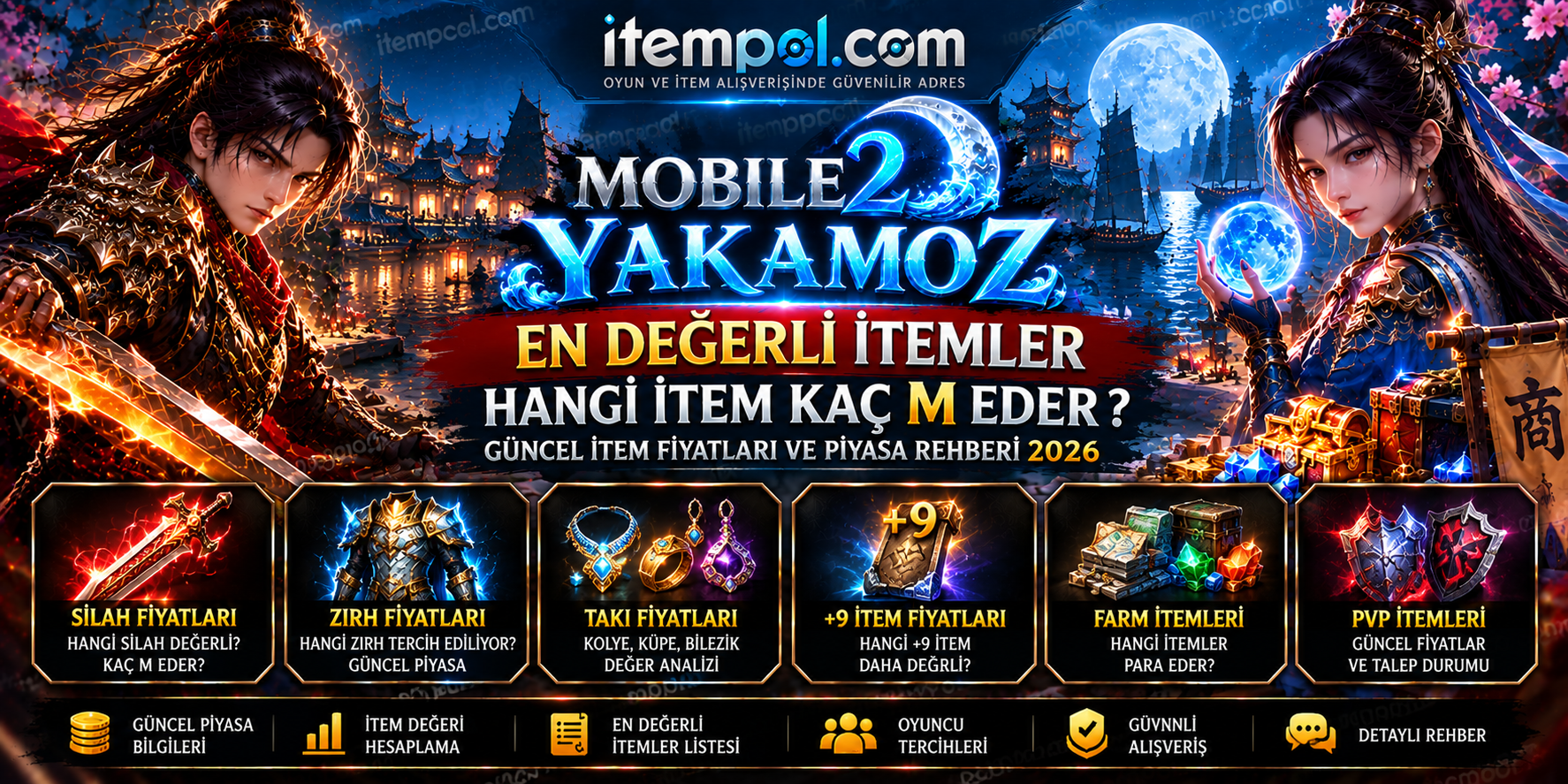 Mobile2 Yakamoz En Değerli İtemler 2026 – Hangi İtem Kaç M?