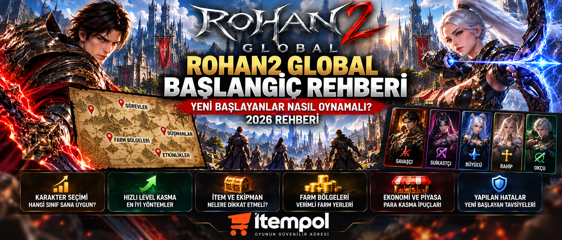 Rohan2 Global Başlangıç, Rohan2 Global Rehber, Rohan2 Global Mobile, Rohan2 Global Nasıl Oynanır, Rohan2 Global 2026