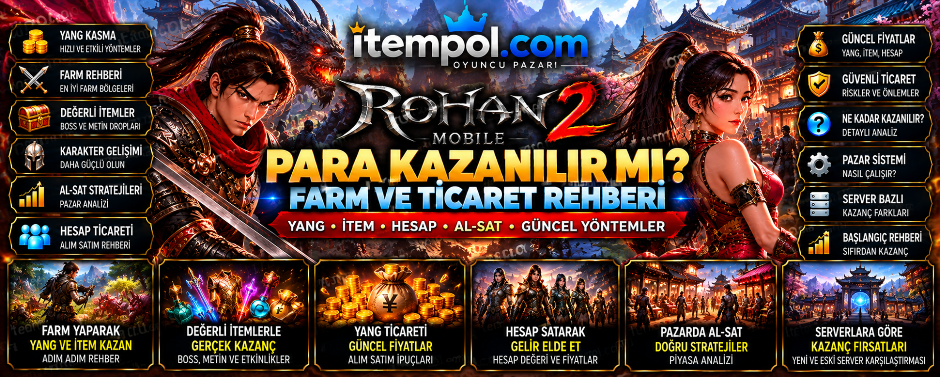 Rohan2 Mobile'da Para Kazanılır mı? Farm ve Ticaret Rehberi 2026