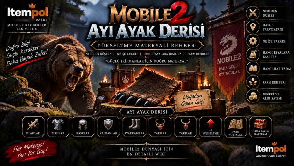 Mobile2 Ayı Ayak Derisi