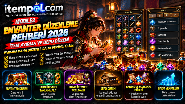 Mobile2 Envanter Düzenleme ve Farm İtemleri Rehberi 2026