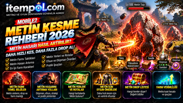 Mobile2 Metin Kesme Rehberi 2026: Metin Hasarı ve Farm