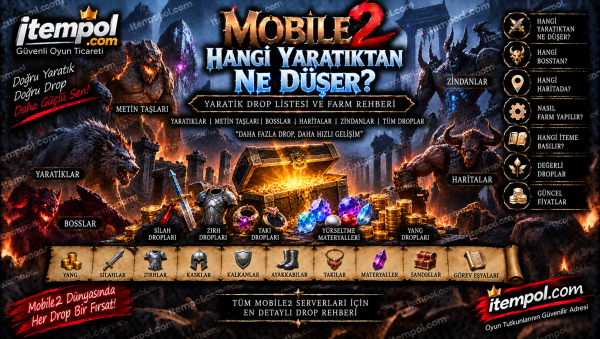 Mobile2 Yaratık Drop Listesi