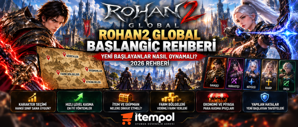 Rohan2 Global Başlangıç, Rohan2 Global Rehber, Rohan2 Global Mobile, Rohan2 Global Nasıl Oynanır, Rohan2 Global 2026