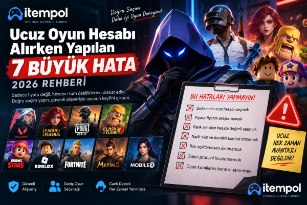 ucuz oyun hesabı, ucuz hesap satın al, oyun hesabı satın al, satılık oyun hesabı, oyun hesabı fiyatları, ranklı hesap, skinli hesap, hesap ilanları, oyun hesapları, itempol