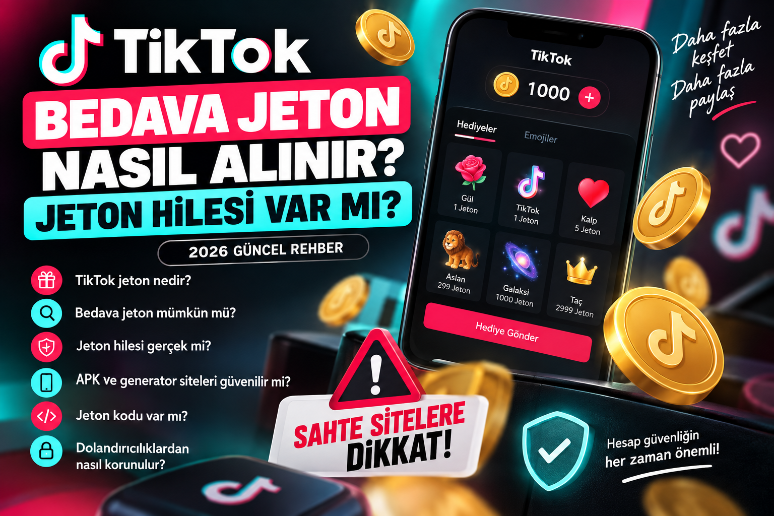 TikTok Bedava Jeton Nasıl Alınır? Jeton Hilesi Var mı? 2026