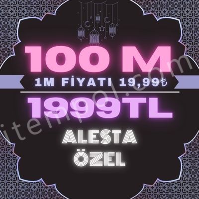 100 M SATILIR 1999 TL AKTİFİM GÜVENİLİR SATICI