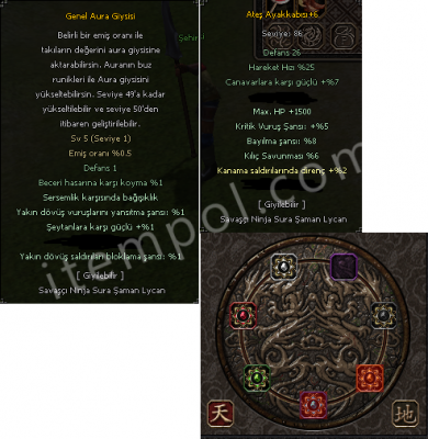 112 LEVEL 3P ZİHİNSEL MİTSİ SETLİ FULL PETLİ İTEMLİ SAVAŞÇI AÇIKLAMA OKU