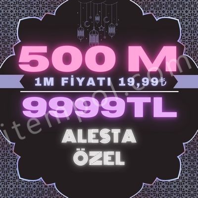 500 M SATILIR 9999 TL AKTİFİM GÜVENİLİR SATICI