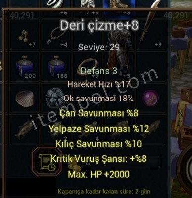 +8 deri cizme