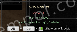 +9 KETEN KEMER 1000TL HO
