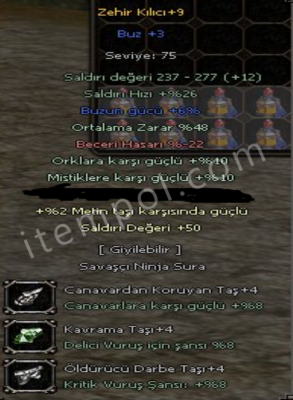 +9 ZEHIR OYUN SONU FIYAT