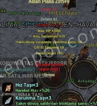 Aslan Plaka Zırh +9