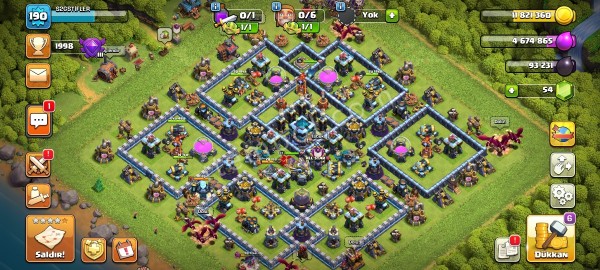 Clash of clans 13 seviye full hesap