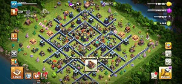 CLASH OF CLANS 14 BB HESAP TEMİZ MAİL DETAYLAR AÇIKLAMADA