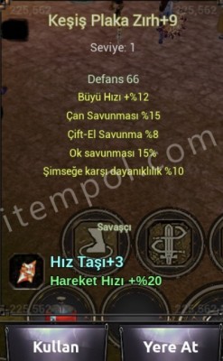 Keşiş Zırhı +9