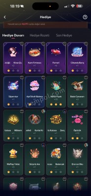 Level 101, Cazibe Değeri 113K ELMAS 5, 191 Hediye Türü, 248 Yıldız WePlay Hesabı